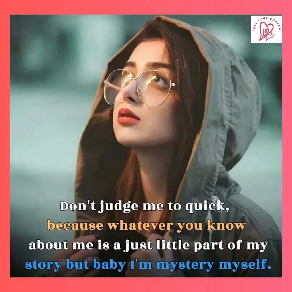 Attitude Shayari in English for Girl